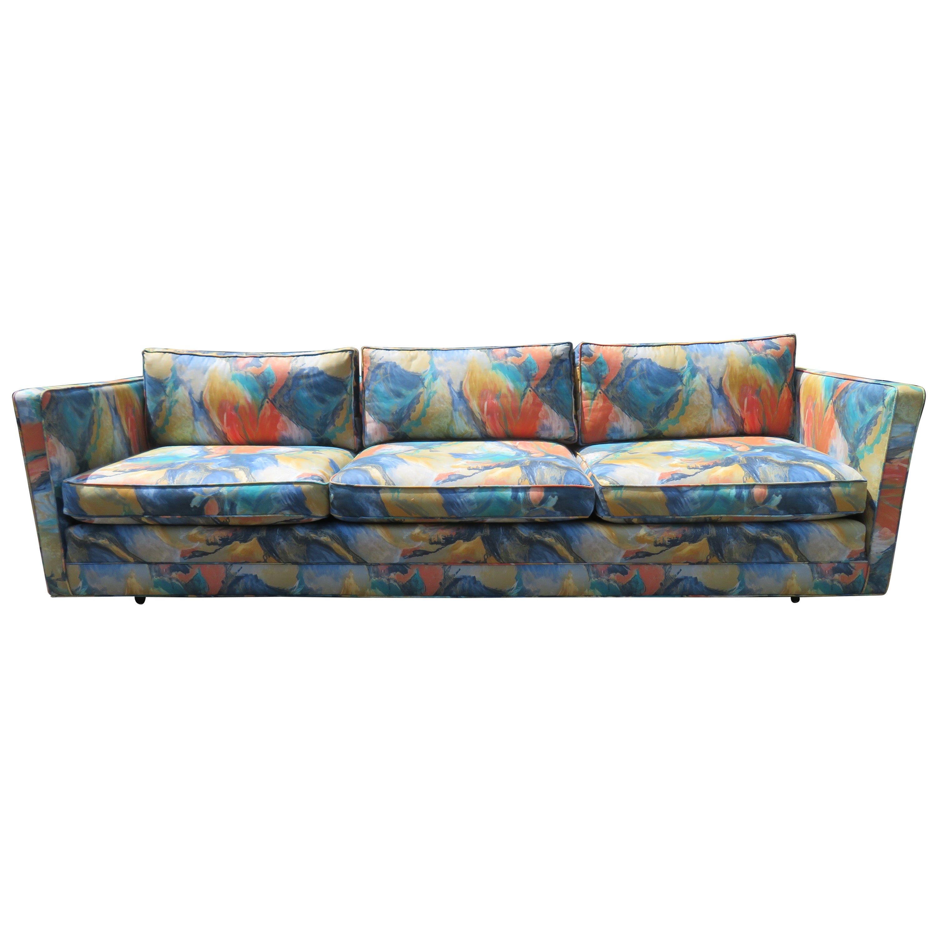 Spektakuläres Harvey Probber Abendarm-Smoking-Sofa, Mid-Century Modern