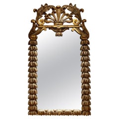 Huge 18th C Style Formations Italian Giltwood Mirror