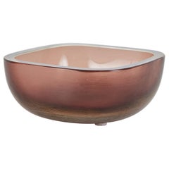 Venini Murano Purple Glass Bowl