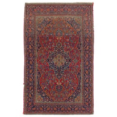 Fine Antique Persian Kashan Rug, Late 19th Century, Oriental Carpet