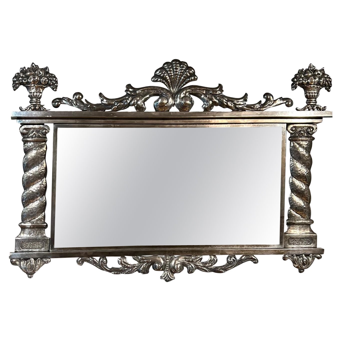 1820, Silverplated Mirror For Sale
