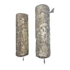Pair of Large Glass Sconces, 1960s