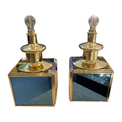 Vintage Pair of Italian Table Lamps in the Style of Roberto Giulio Rida, circa 1960