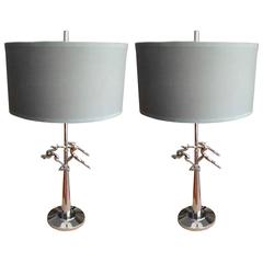 Pair of Rembrandt Art Moderne Table Lamps Pair of Rembrandt Art Moderne Table Lamps