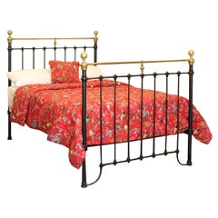 Antique Double Brass and Iron Bed, MD138