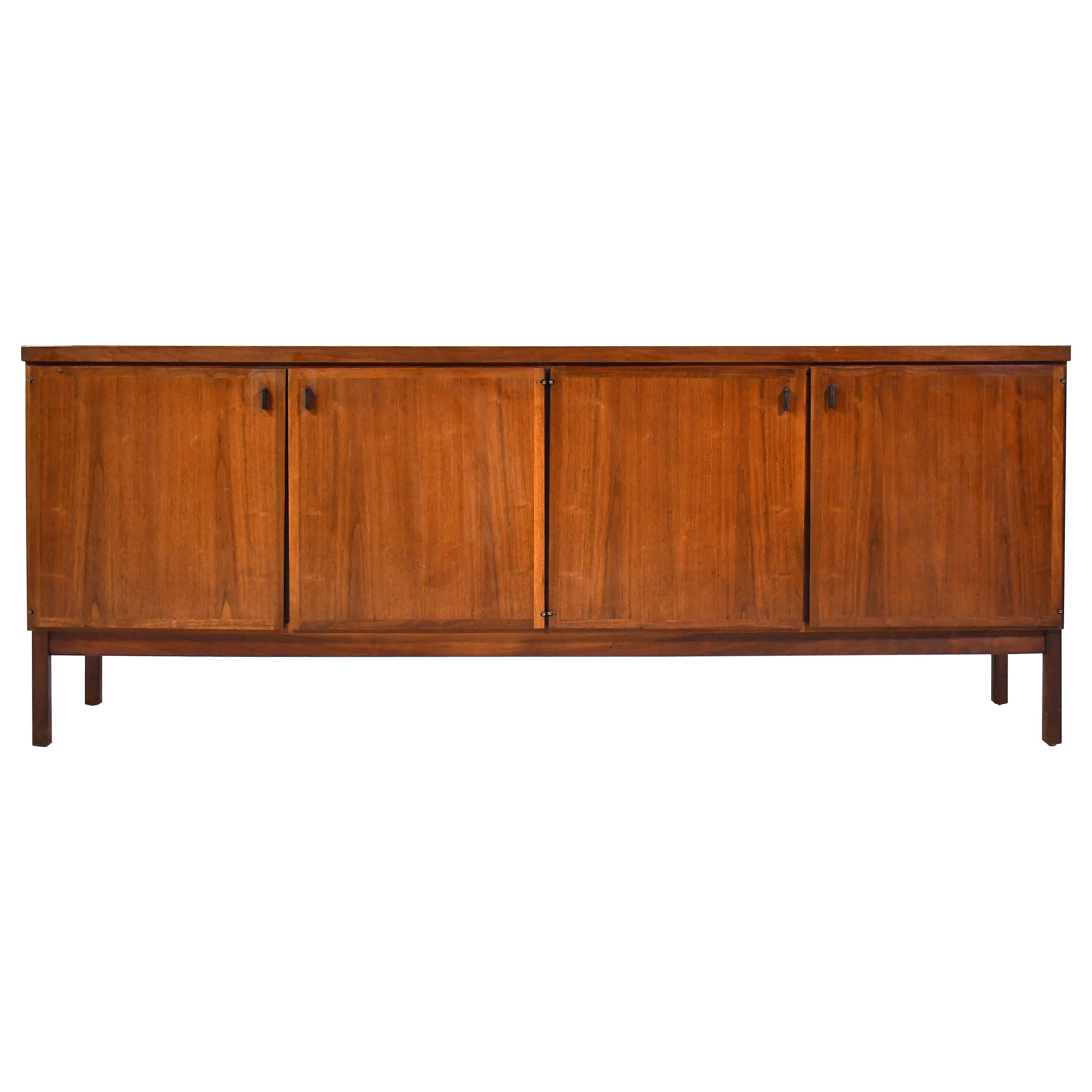 Jack Cartwright Walnut Credenza by Founders For Sale
