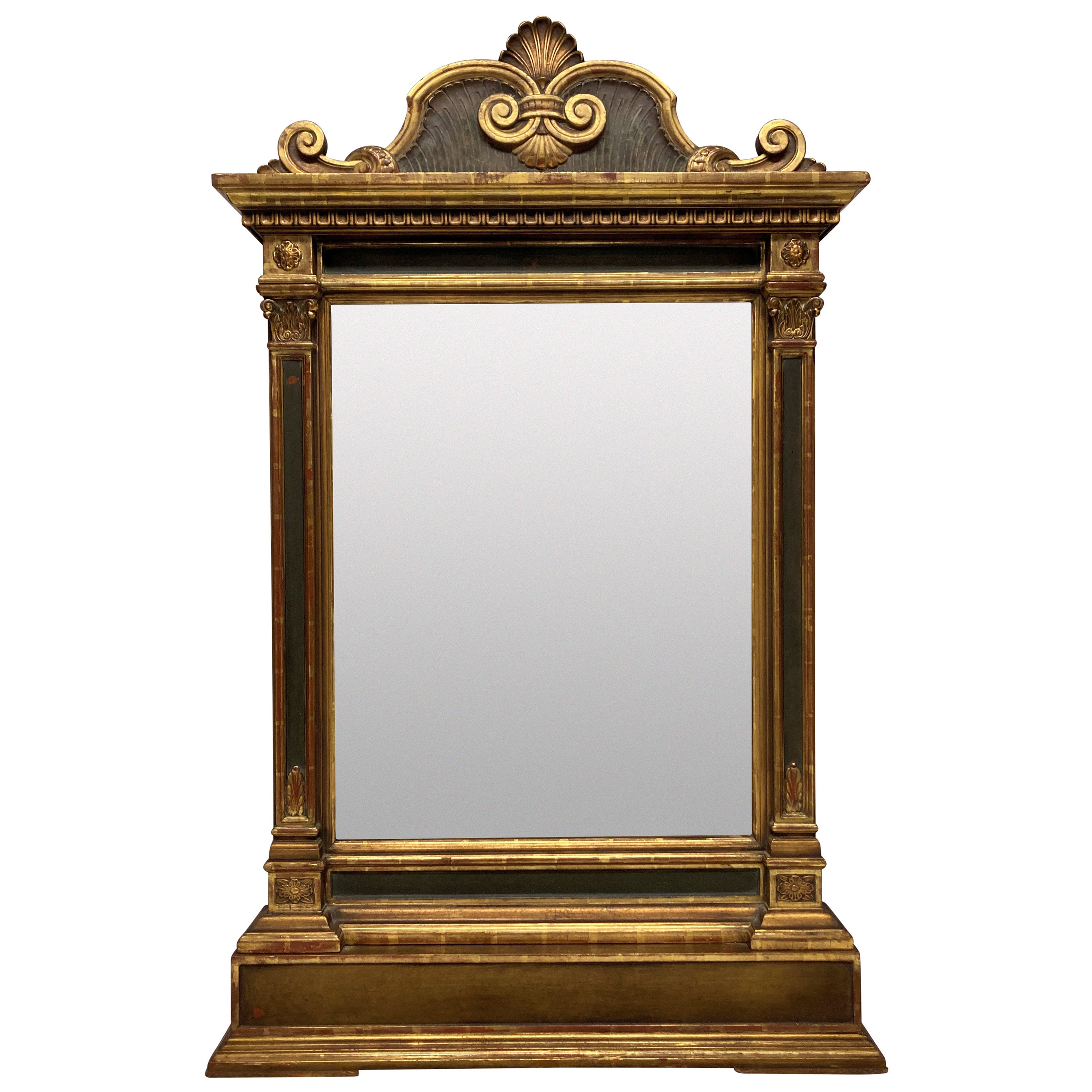 Italian Renaissance Gitwood Tabernacle Mirror For Sale