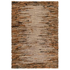 Collection Midcentury Hand Knotted Wool Rag Rug
