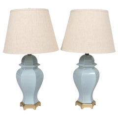 Traditional Ceramic Table Lamps - a Pair