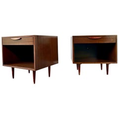 Harvey Probber Mahogany and Rosewood Nightstands