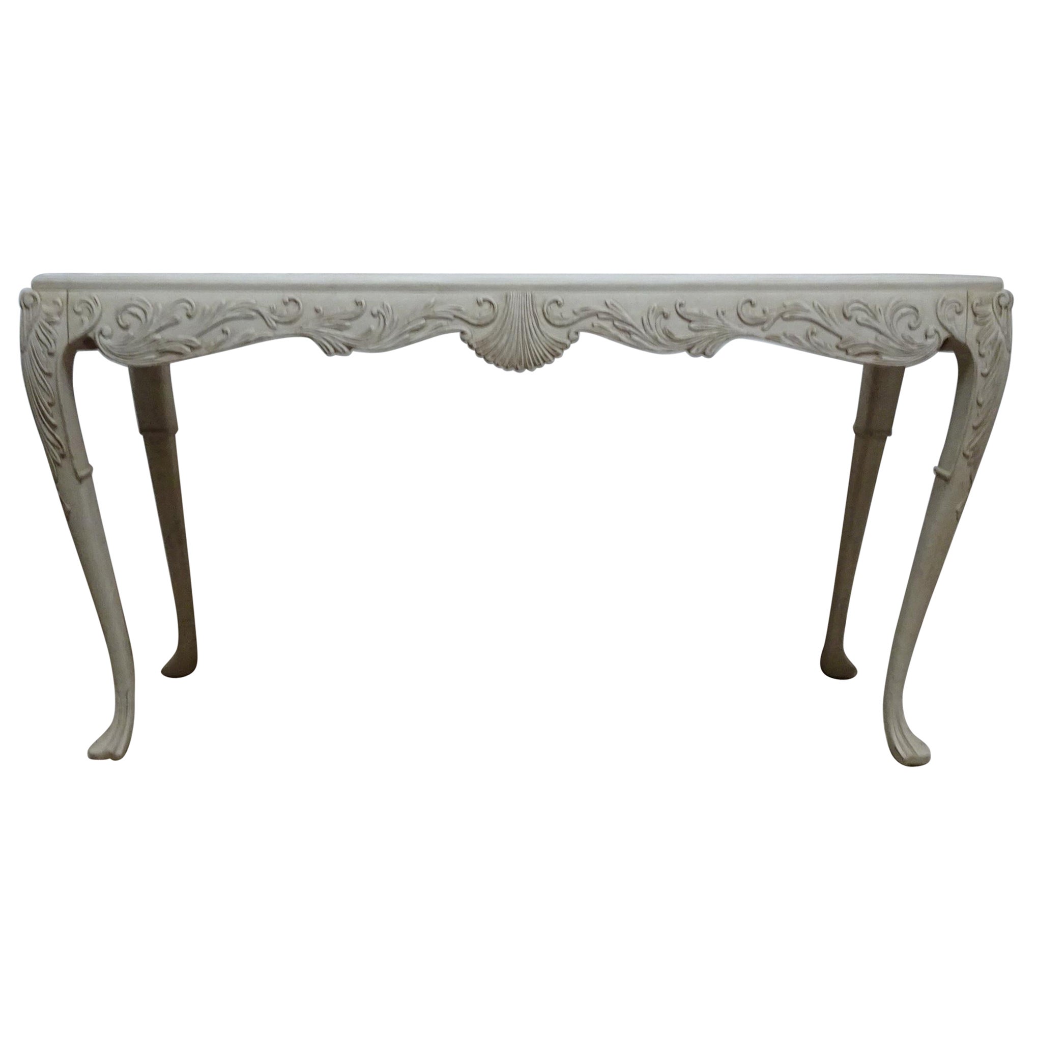 Swedish Rococo Style Console Table For Sale