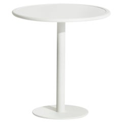 Petite Friture Week-End Bistro Round Dining Table in White Aluminium, 2017