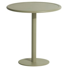 Petite Friture Week-End Bistro Round Dining Table in Jade Green Aluminium, 2017