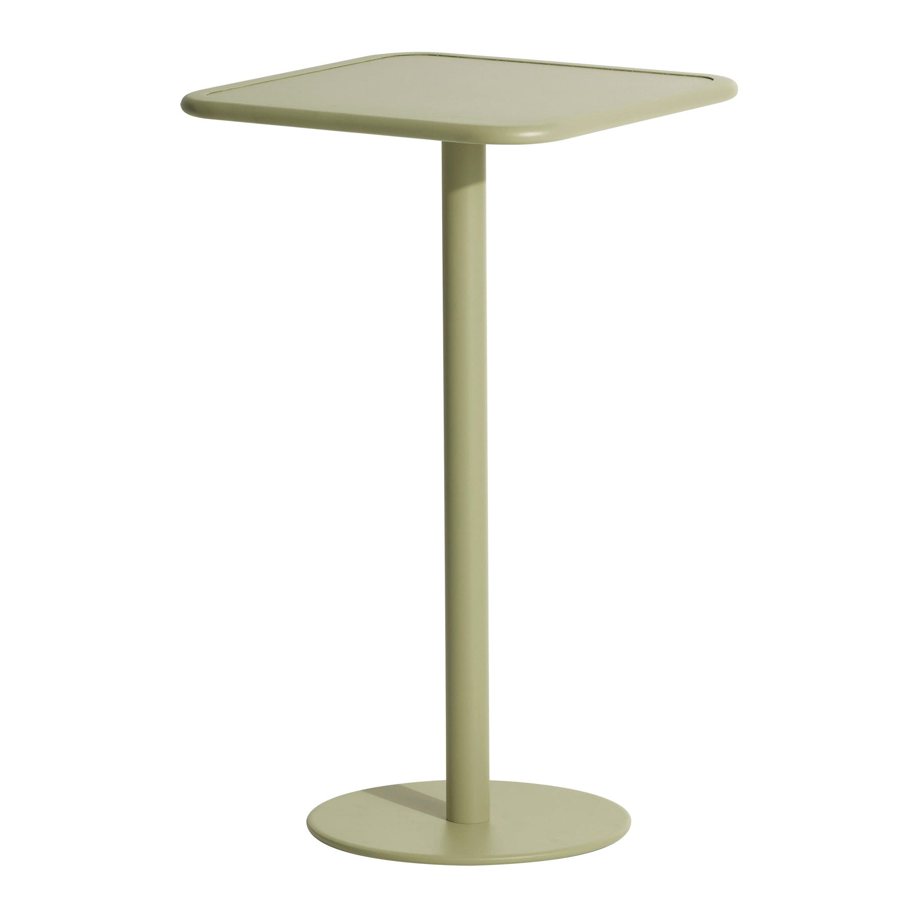 Petite Friture Week-End Square High Table in Jade Green Aluminium, 2017 For Sale