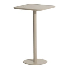 Petite Friture Week-End Square High Table in Dune Aluminium, 2017