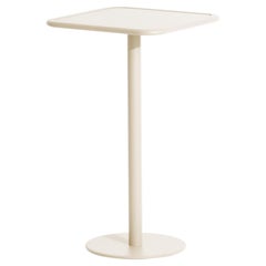 Petite Friture Week-End Square High Table in Ivory Aluminium, 2017