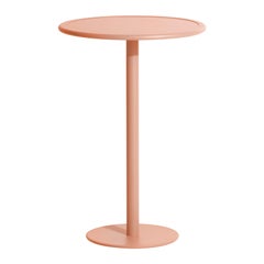 Petite Friture Week-End Round High Table in Blush Aluminium, 2017