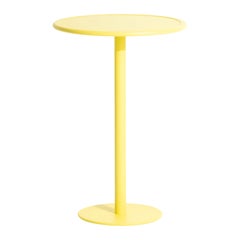 Petite Friture Week-End Round High Table in Yellow Aluminium, 2017