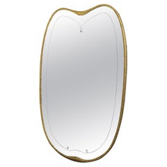 Italian Mirror by Osvaldo Borsani, Attributable, 1940s