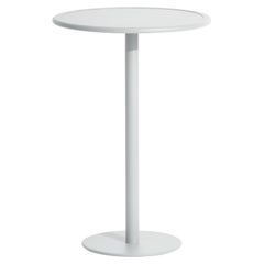 Petite Friture Week-End Round High Table in Pearl Grey Aluminium, 2017