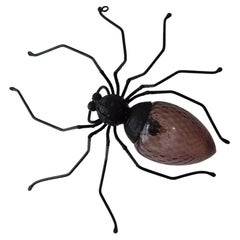 Midcentury Italian Brutalist Spider Amethyst Murano Glass Body Sconce 1 of 2