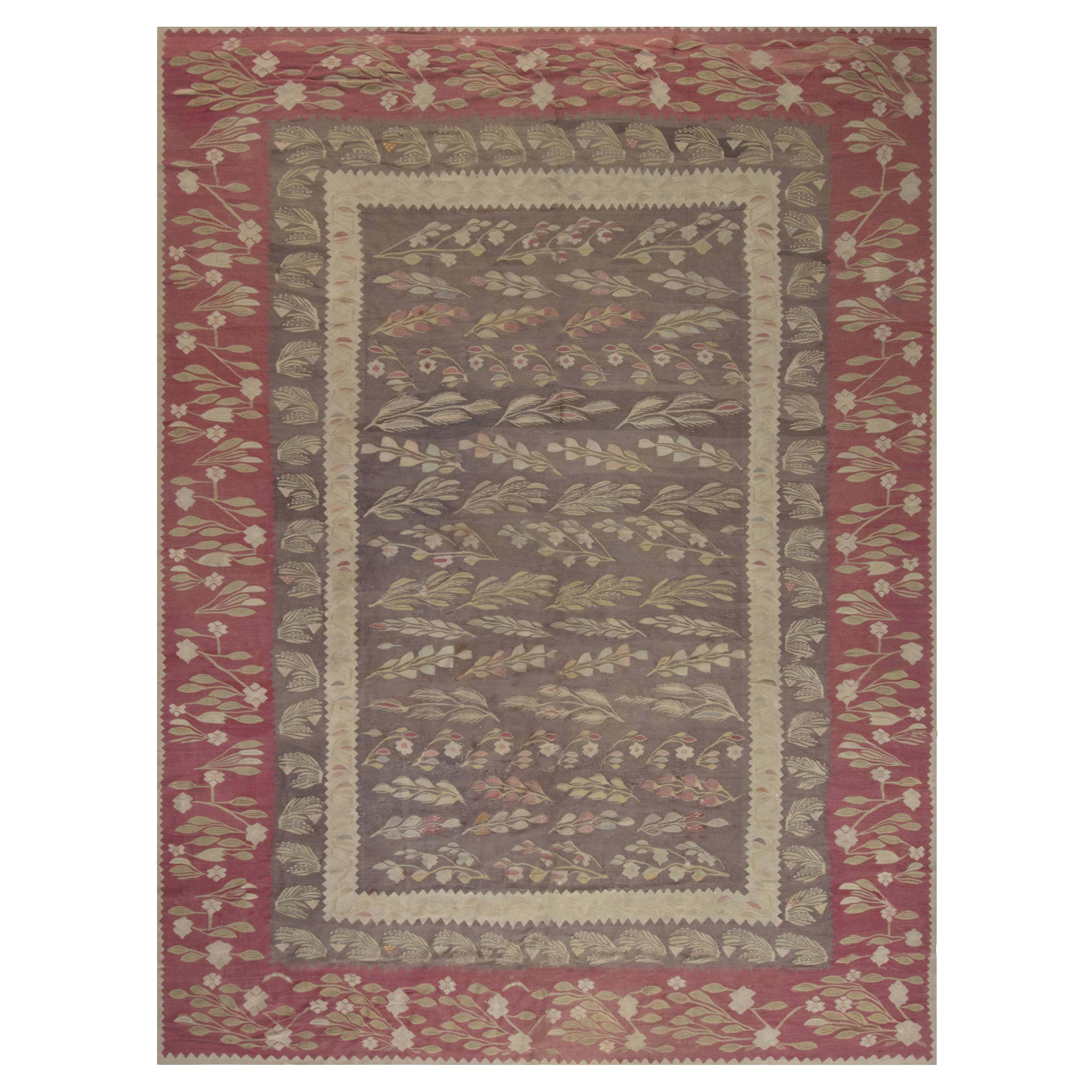 1900s Bessarabian Handmade Wool Rug