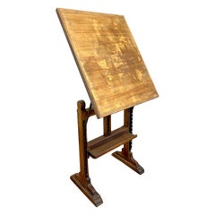 Early 20th Century English Oak Architect's/Artist's Easel