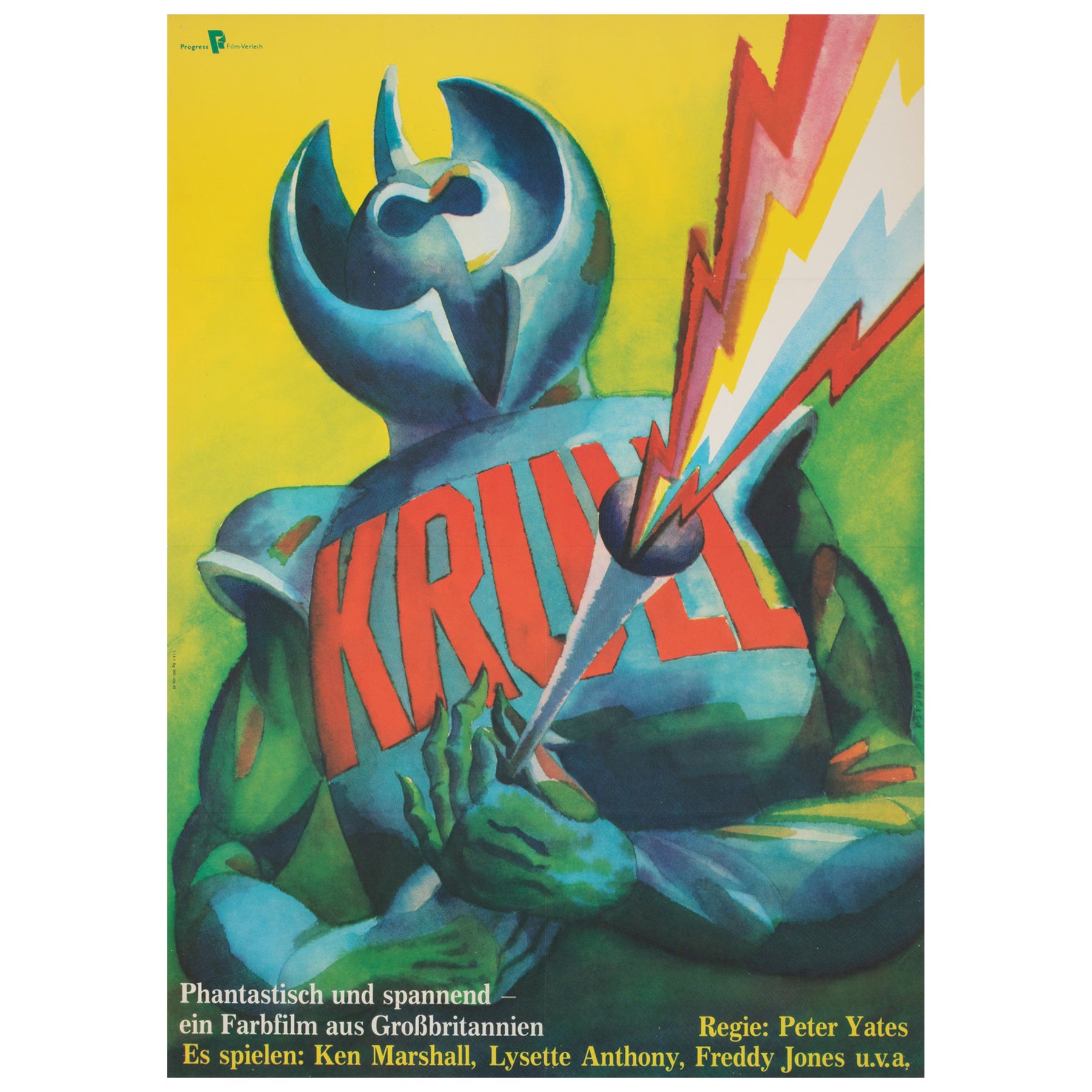 Krull 1985 East German Film Poster, Wengler For Sale