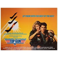 TOP GUN 1986 UK Quad Film Movie Poster
