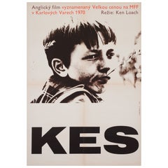 Vintage Kes 1971 Czech A1 Film Movie Poster, RADEK OCENASEK