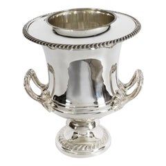 Vintage Silver Plate Wine Champagne Cooler, 20th Century