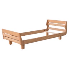 Guillerme et Chambron Oak Mid-Century French Day Bed