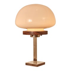 Lampe de bureau en chrome et verre de The Somerset House