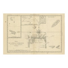Carte ancienne des îles de la reine Charlotte, Haida Gwaii