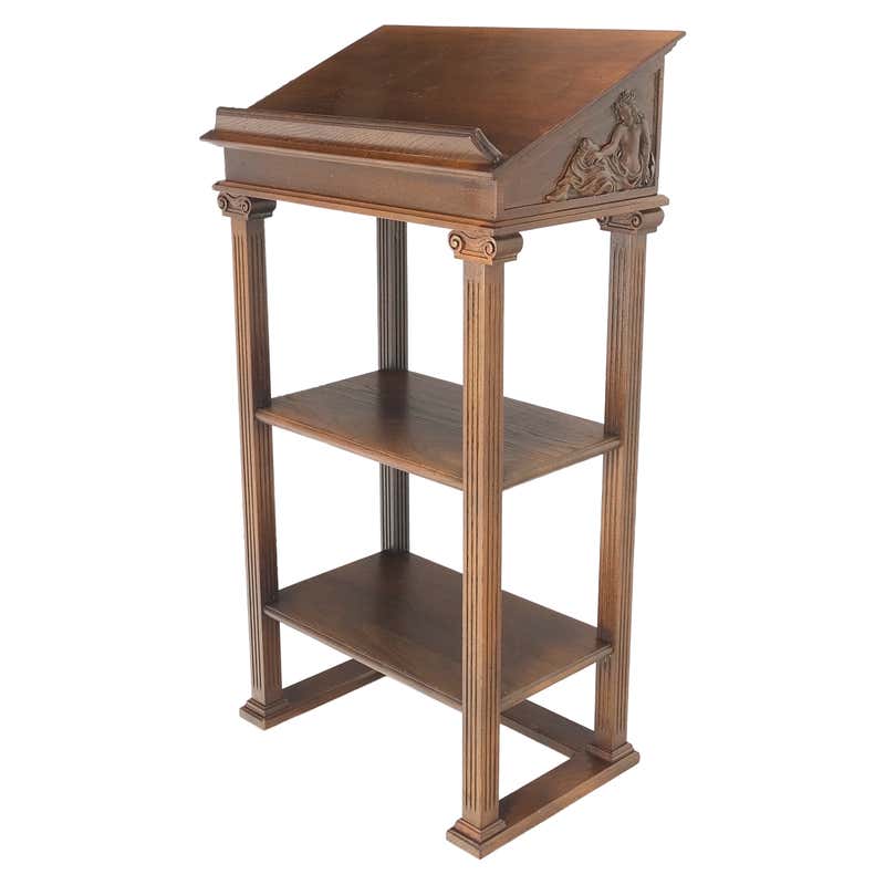 Mechanical Music Conductor Singer Stand Podium Storage Cabinet Solid ...