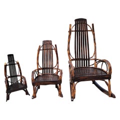 Vintage Amish Children's Rocking Chairs From Lancaster, Pa.-3