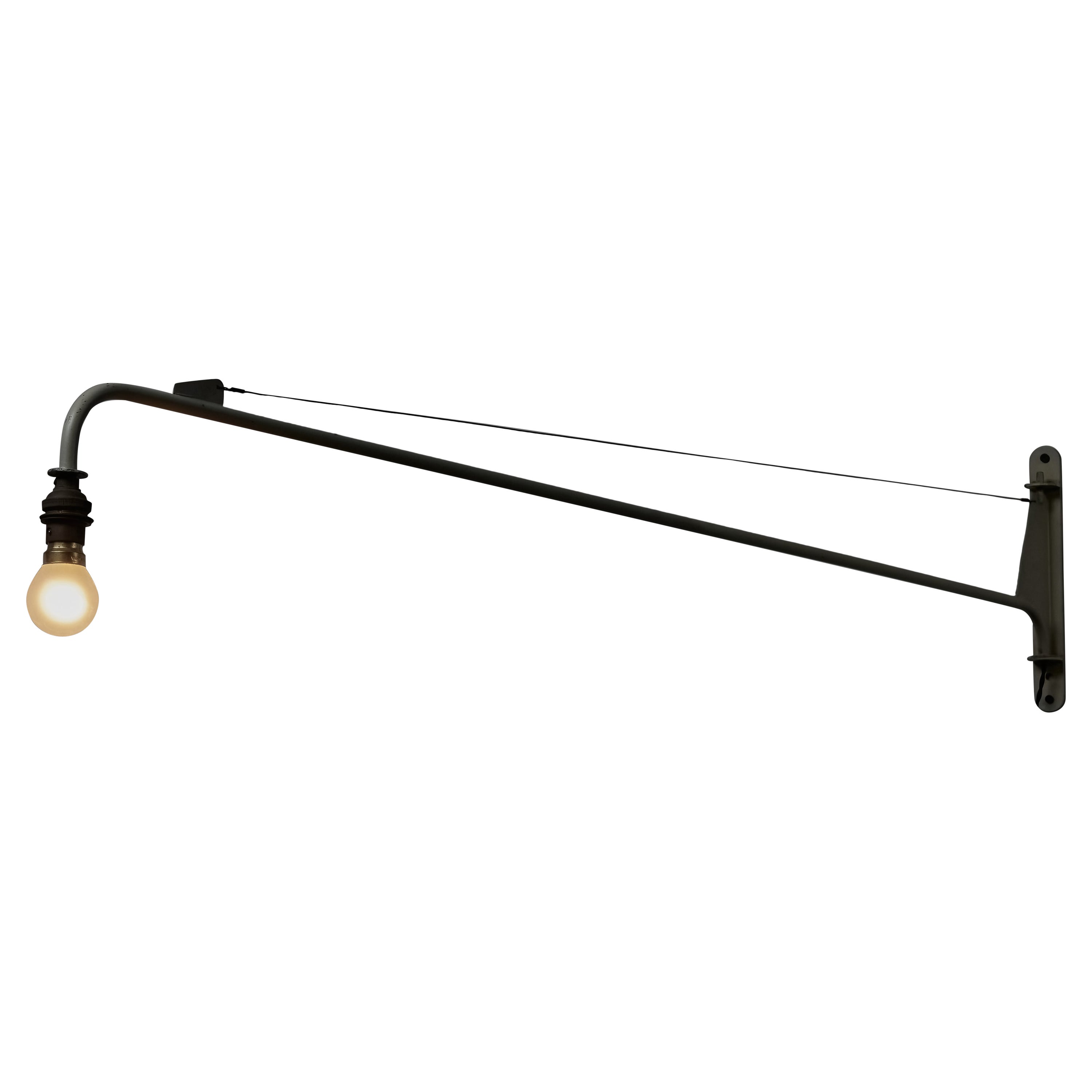 'Potence D'eclairage' Swing Jib Wall Light by Jean Prouve For Sale