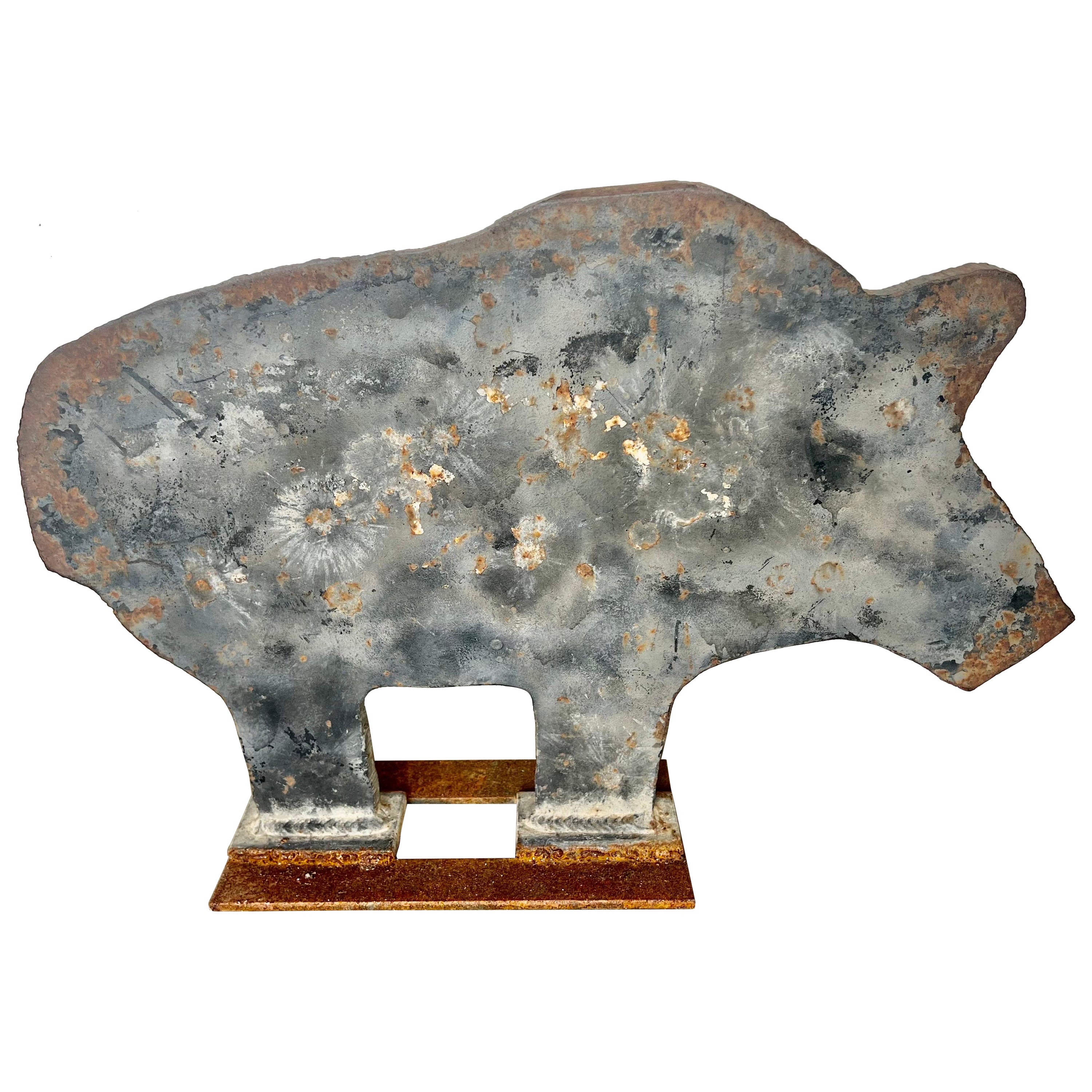 Iron Shooting Target of a Pig For Sale