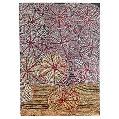 Peinture aborigène australienne contemporaine de Dibkura Napanangka