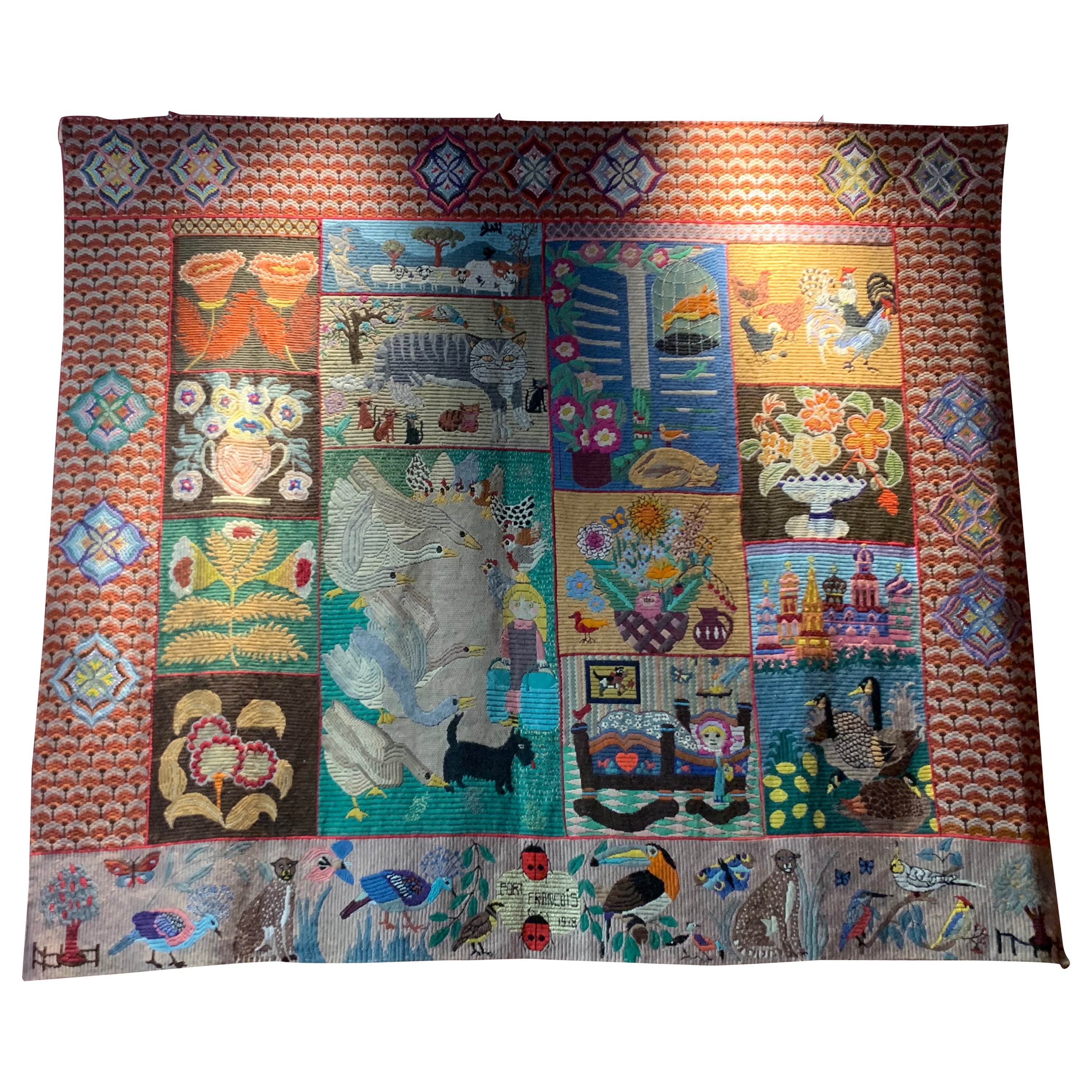Handmade Modern Tapestry For Sale