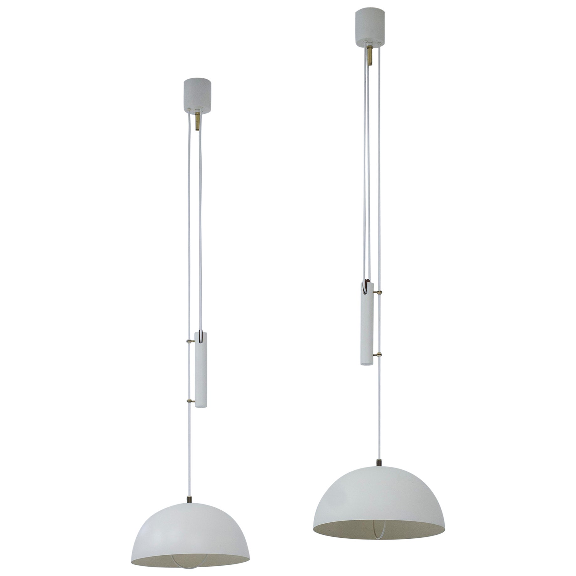 Pendant Lamps Attributed to Hans-Agne Jakobsson, Karlskron Lampfabrik, 1950s For Sale