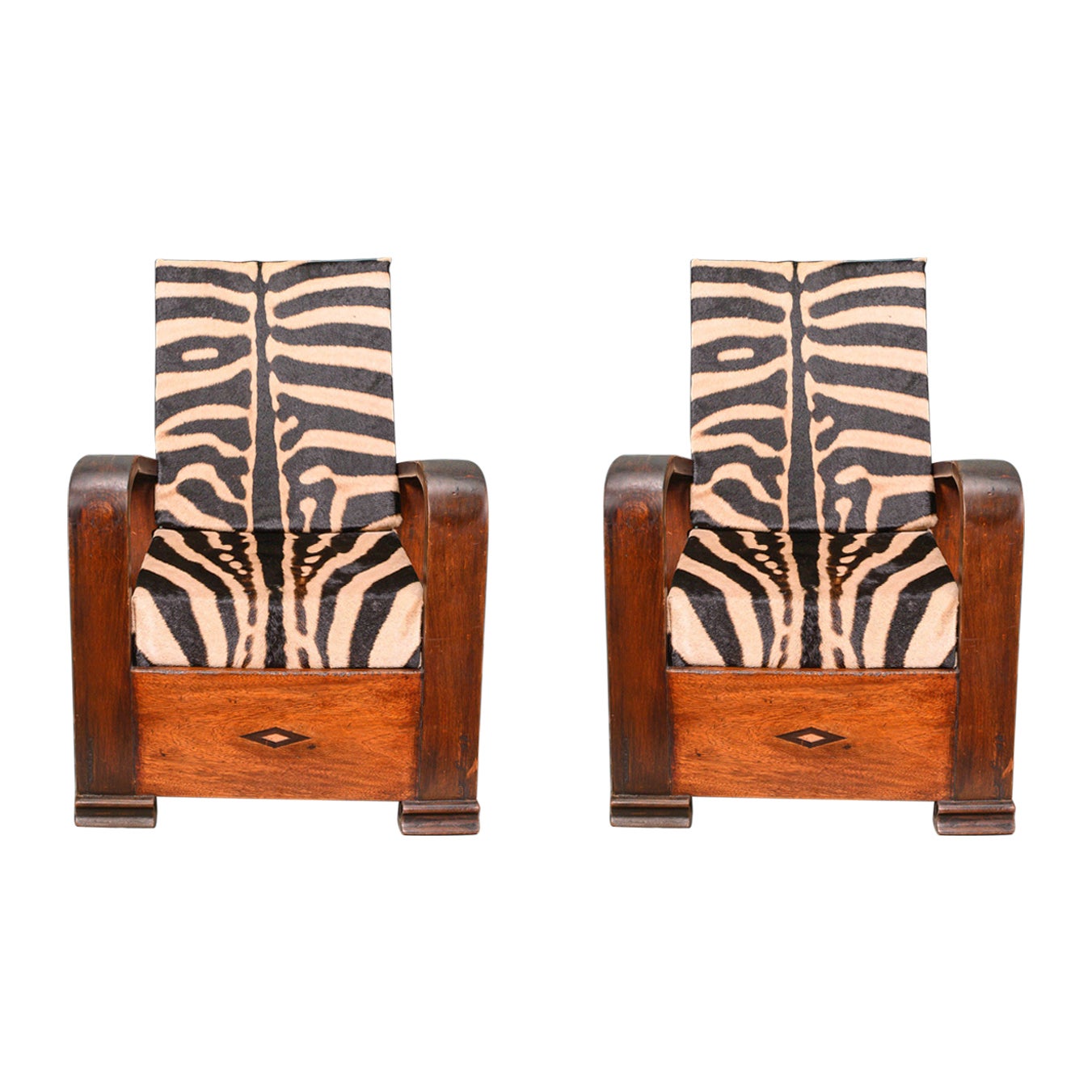 Zebra King Chair with Zebra Skin and Deer Horns at 1stDibs zebra with