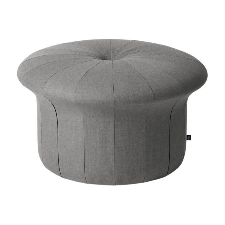 Grace Grey Melange Pouf by Warm Nordic For Sale