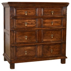 English Oak Geometric Chest of Drawers, circa 1940