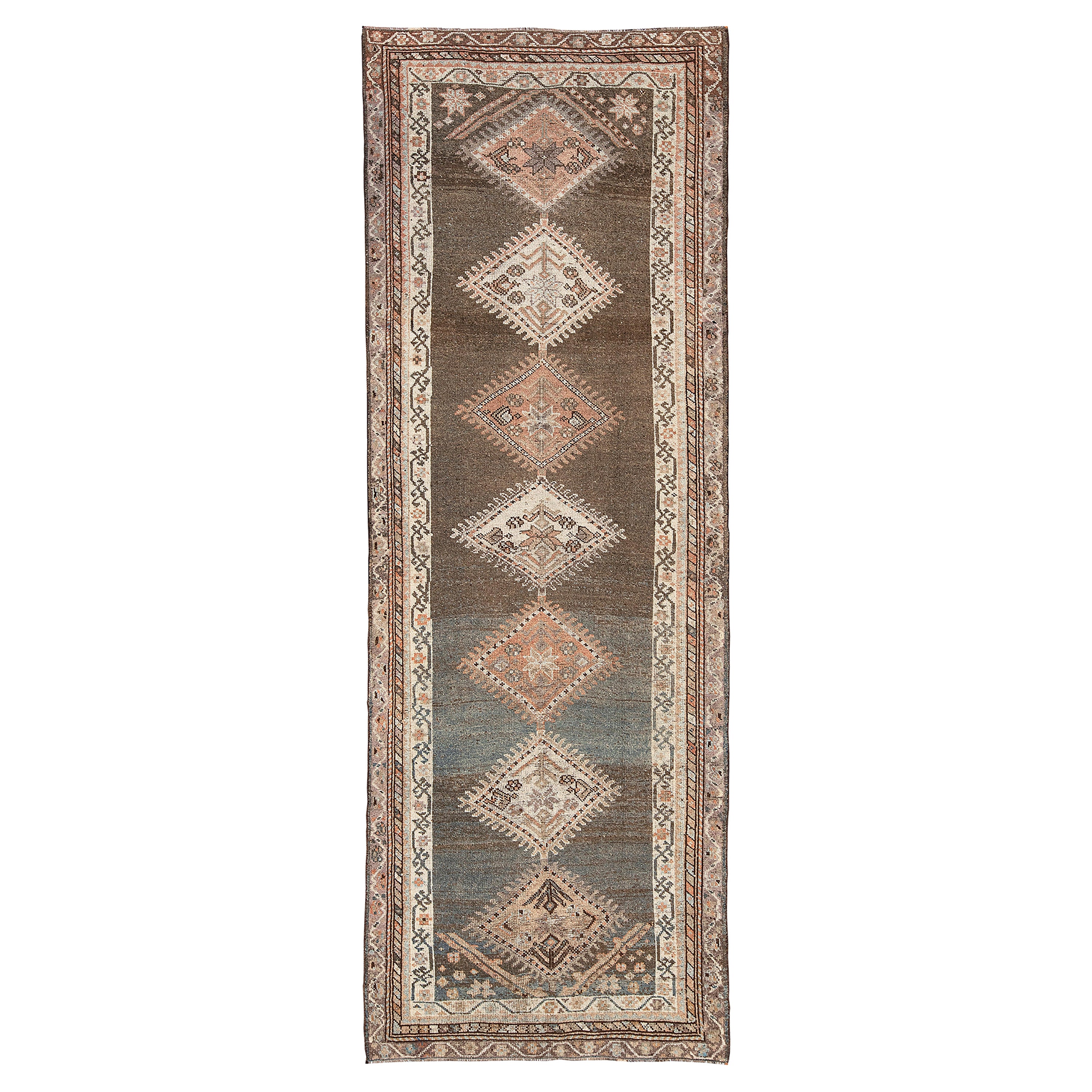 Antique Persian Kurdish Runner Rug
