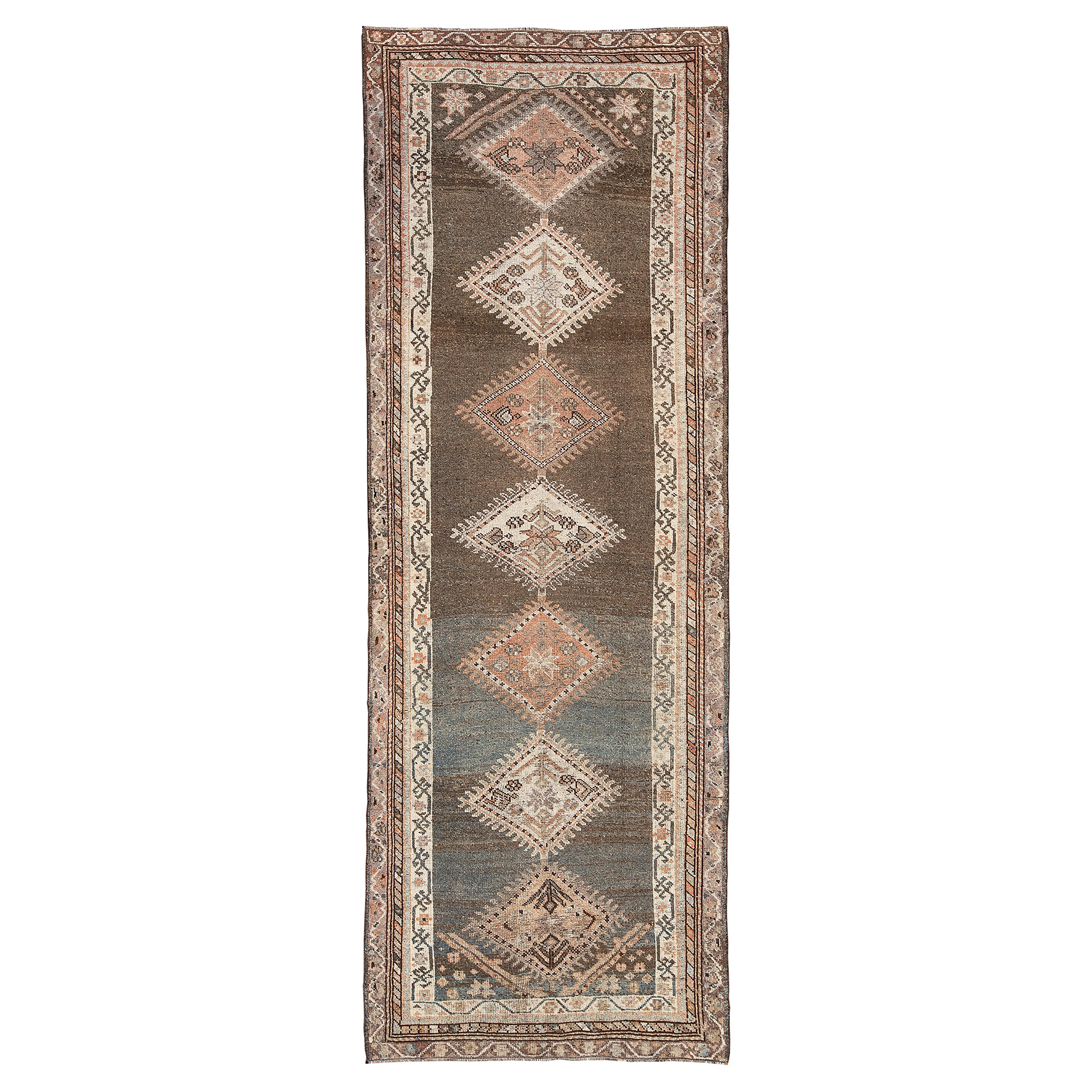 Antique Persian Kurdish Runner Rug  For Sale