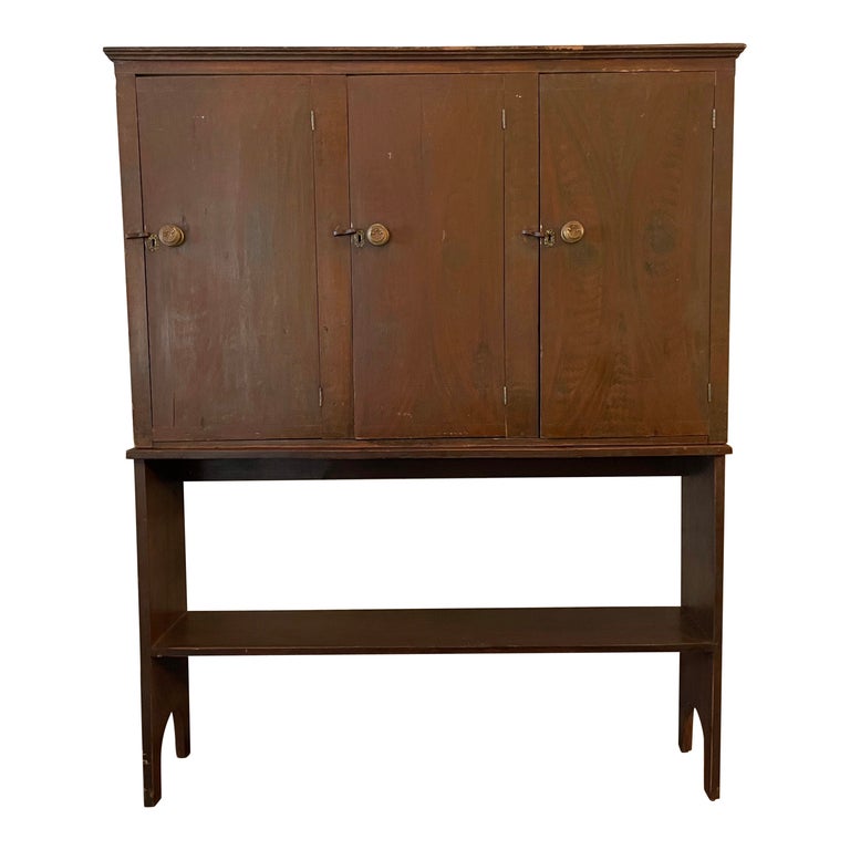 Early 20th Century Dry Goods Cupboard Pantry For Sale at 1stDibs