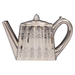 Vintage Silver Plated Teapot Napkin Holder by Godinger