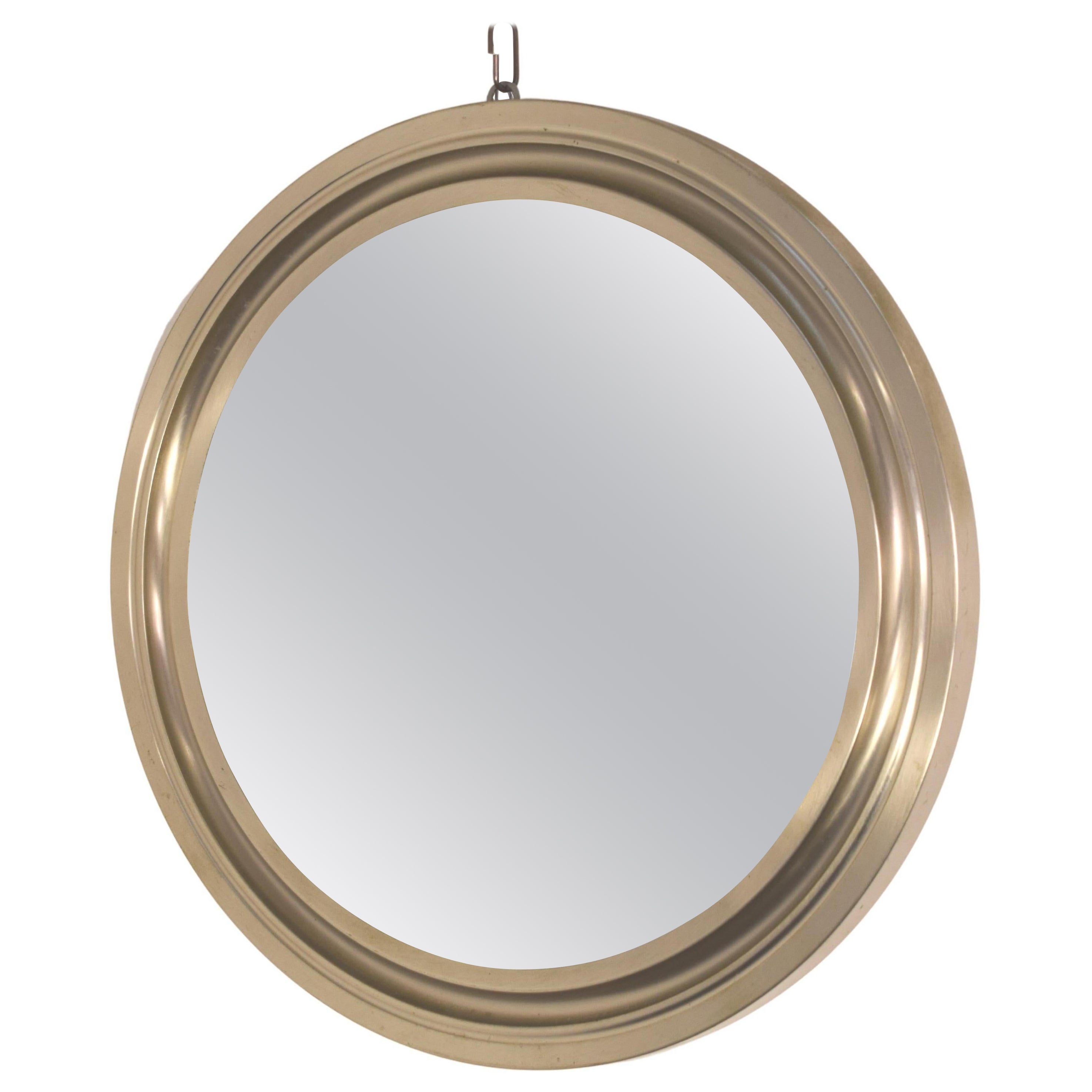 Italian Round Mirror by Sergio Mazza, 1960s For Sale