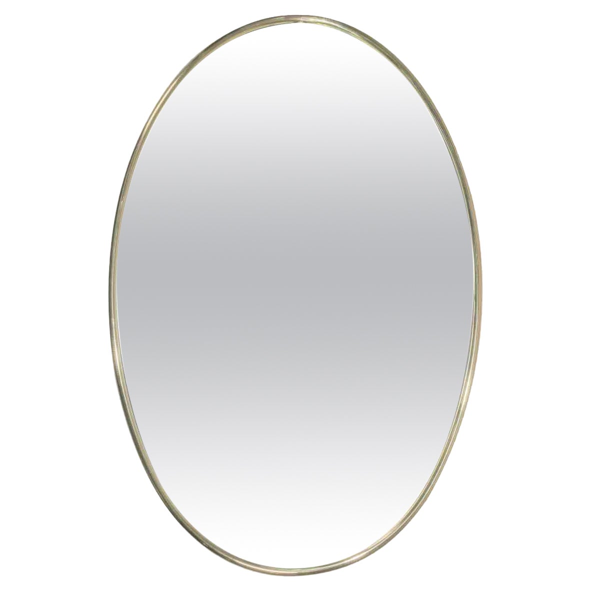 Oval Mirror, Italy, 1970s For Sale